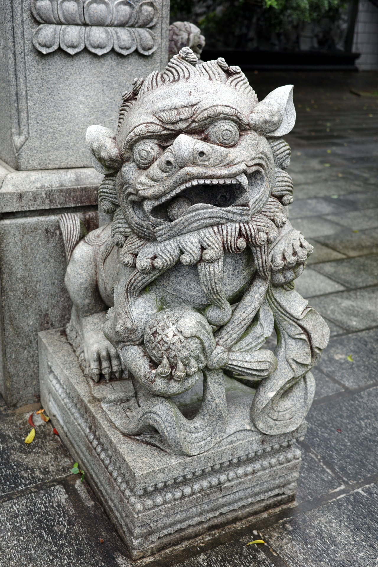 A statue in the monastery